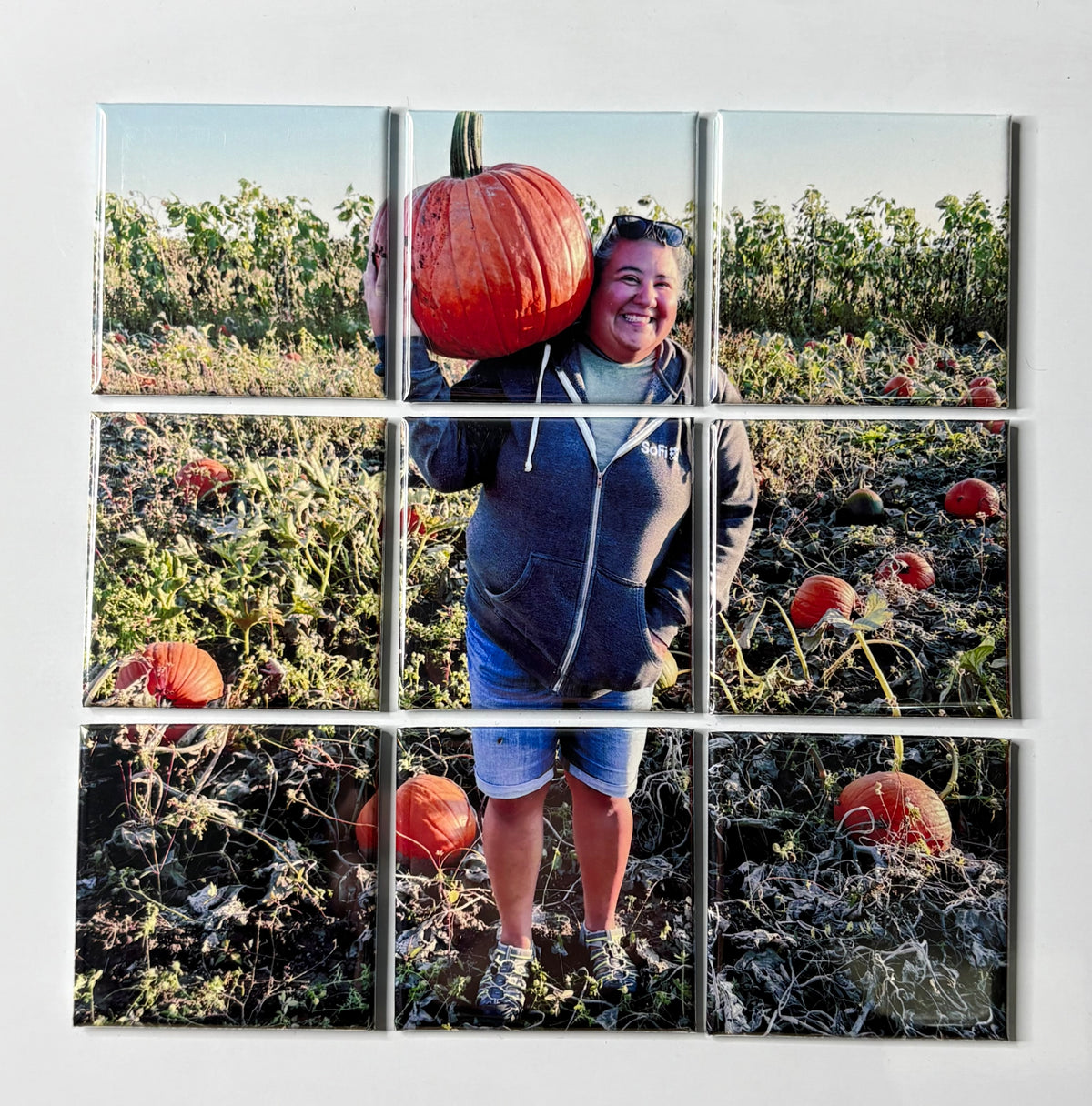 9 Piece Custom Photo Puzzle Magnet (2"X2")