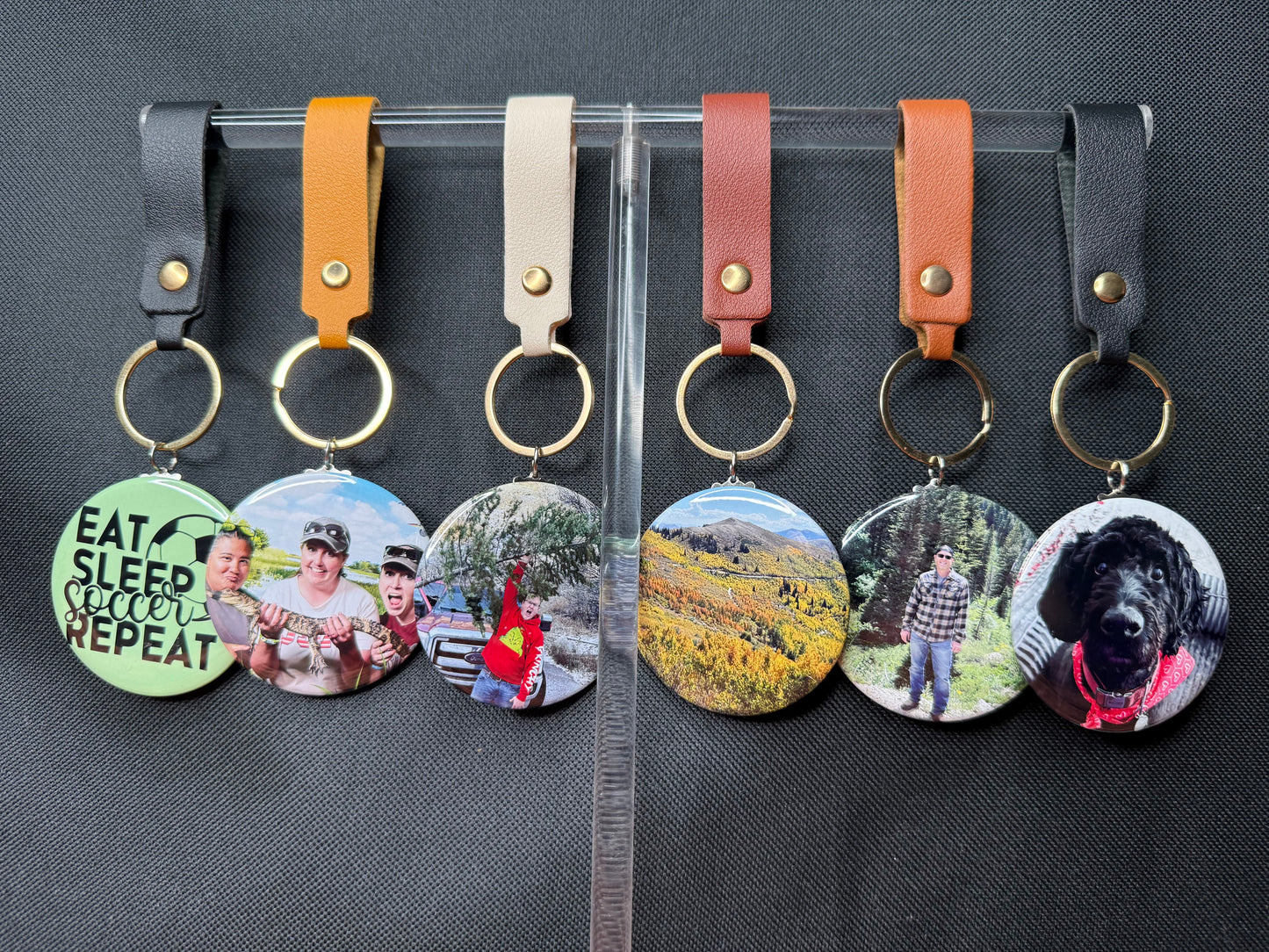 Custom Photo Keychains (2.25" Round)